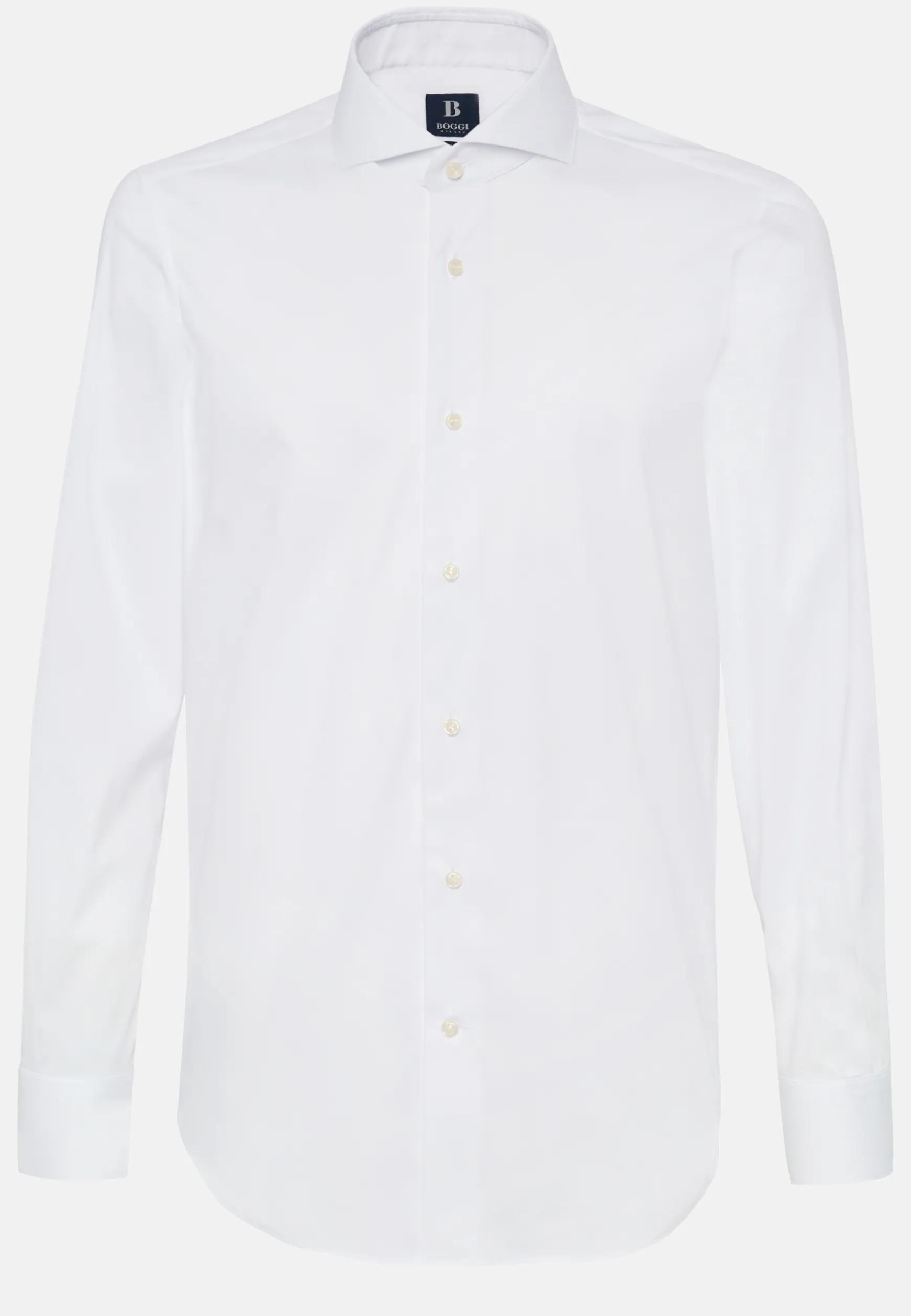 Slim Fit Stretch Cotton/Nylon Shirt|Boggi Milano Online