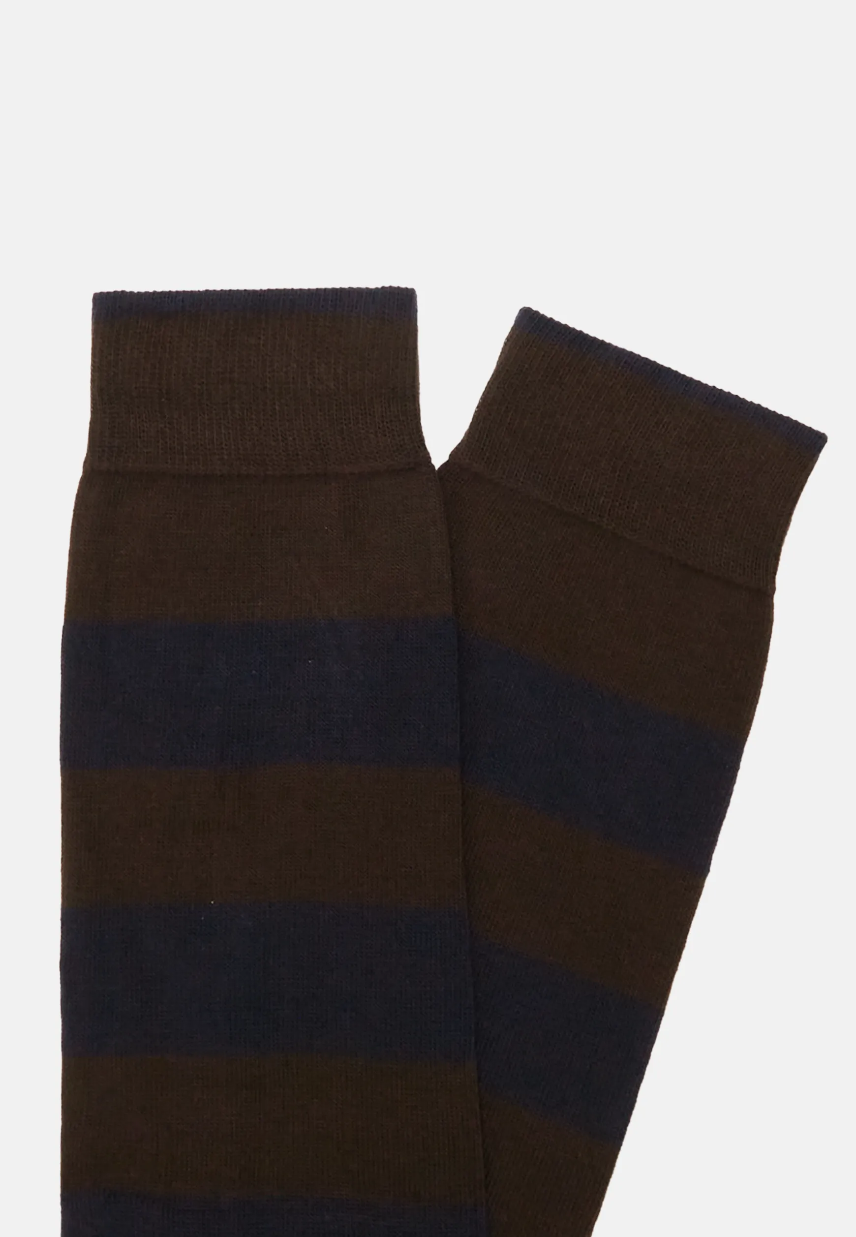 Socks with Macro Striped Pattern in Cotton Blend|Boggi Milano Sale