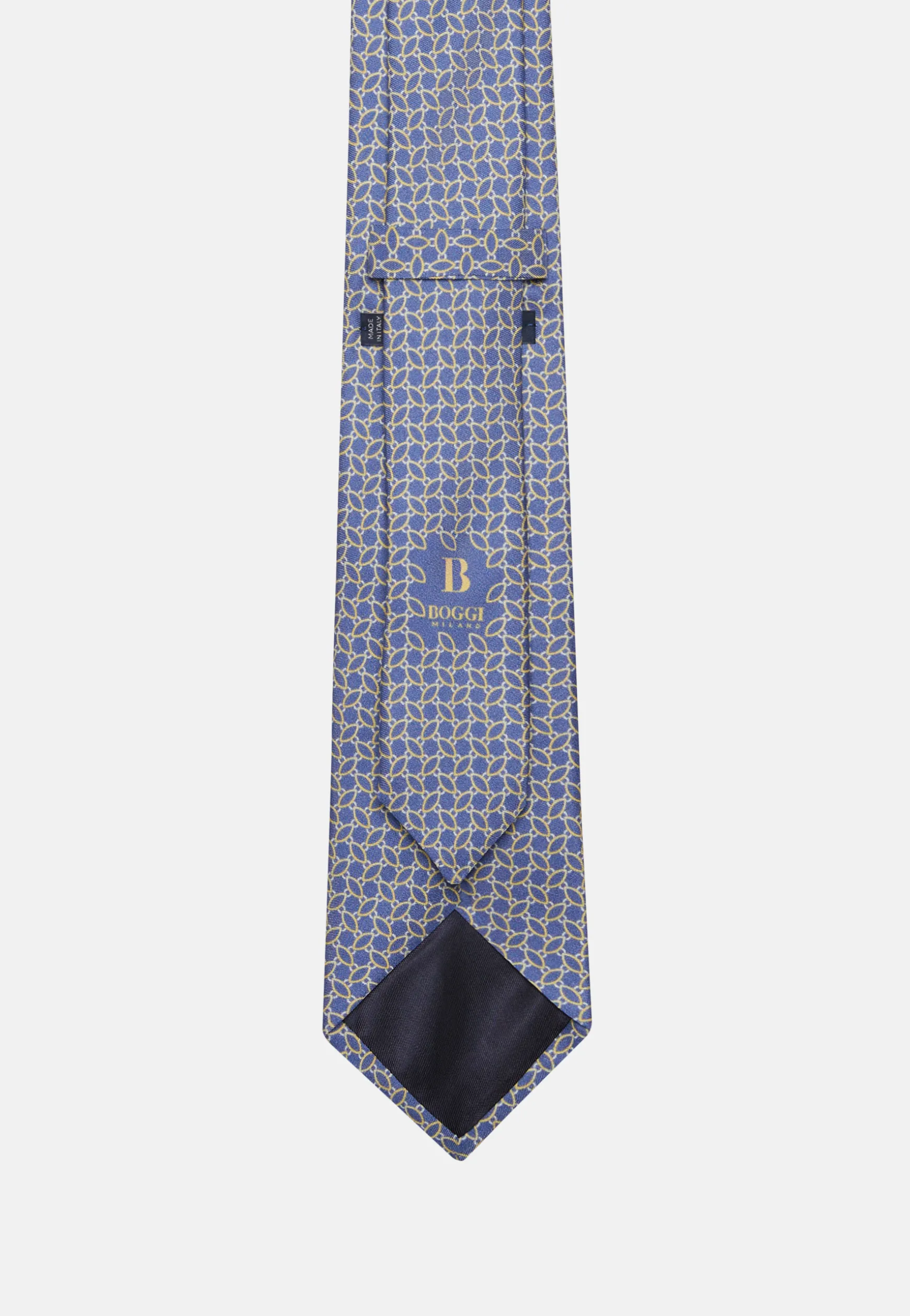 Stirrup Pattern Silk Tie|Boggi Milano Clearance