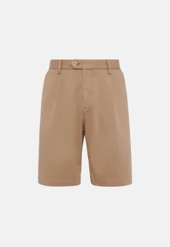 Stretch Cotton and Tencel Bermuda Shorts|Boggi Milano Discount