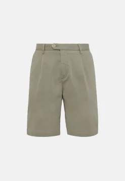 Stretch Cotton and Tencel Bermuda Shorts|Boggi Milano Cheap