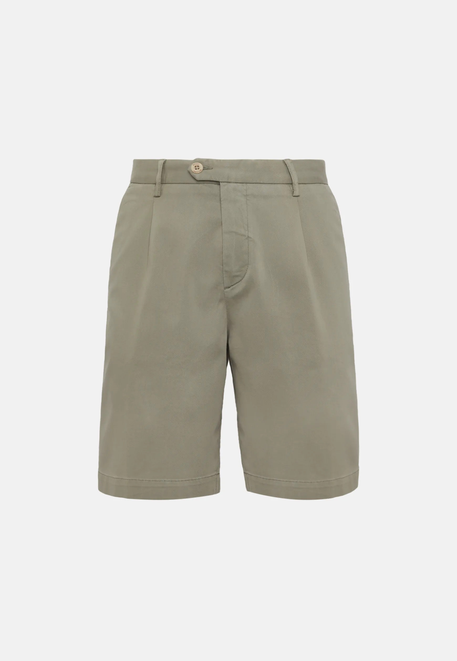 Stretch Cotton and Tencel Bermuda Shorts|Boggi Milano Cheap
