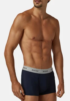 Stretch Cotton Jersey Boxer Shorts|Boggi Milano New