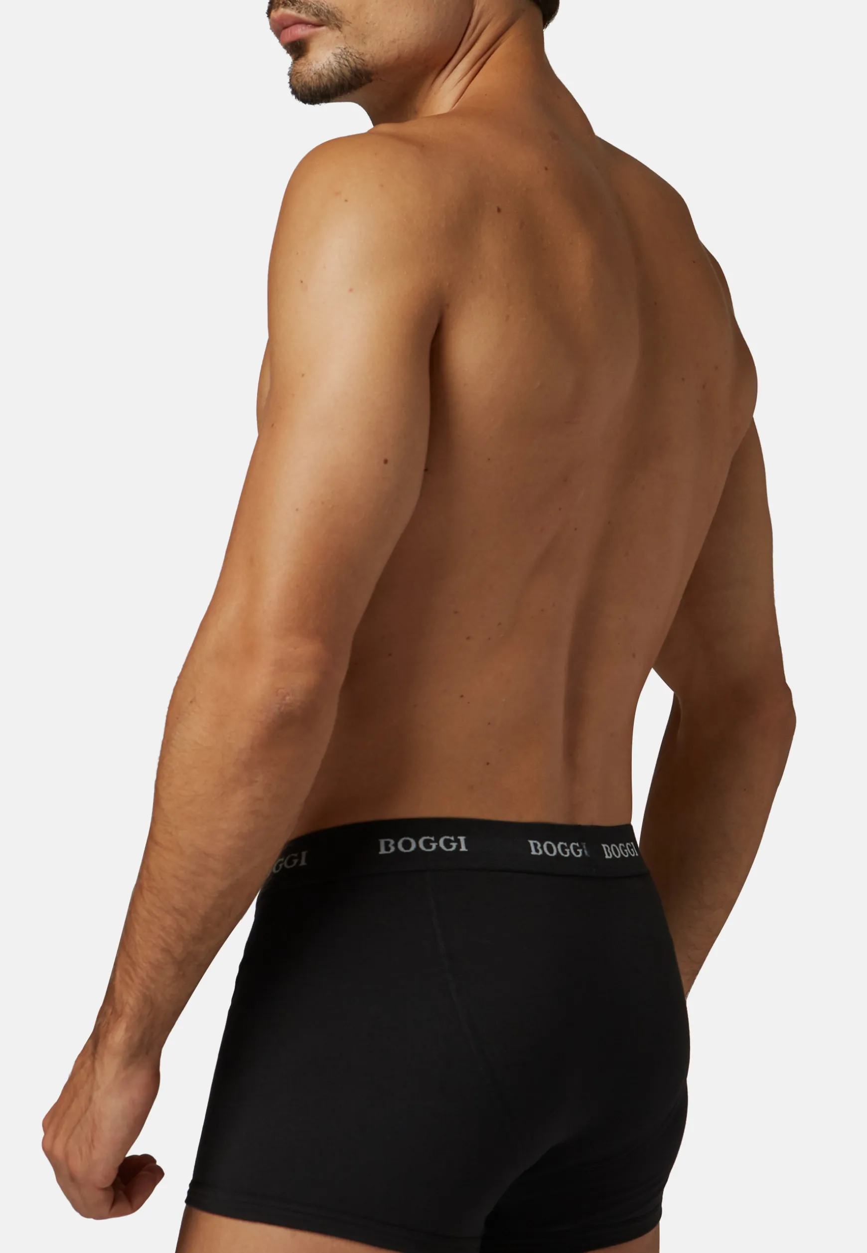 Stretch Cotton Jersey Boxer Shorts|Boggi Milano Hot