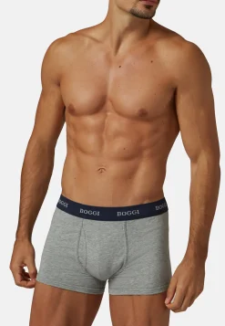 Stretch Cotton Jersey Boxer Shorts|Boggi Milano Discount