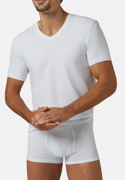 Stretch Cotton Jersey T-shirt|Boggi Milano Shop