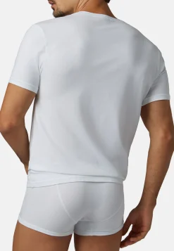 Stretch Cotton Jersey T-shirt|Boggi Milano Shop
