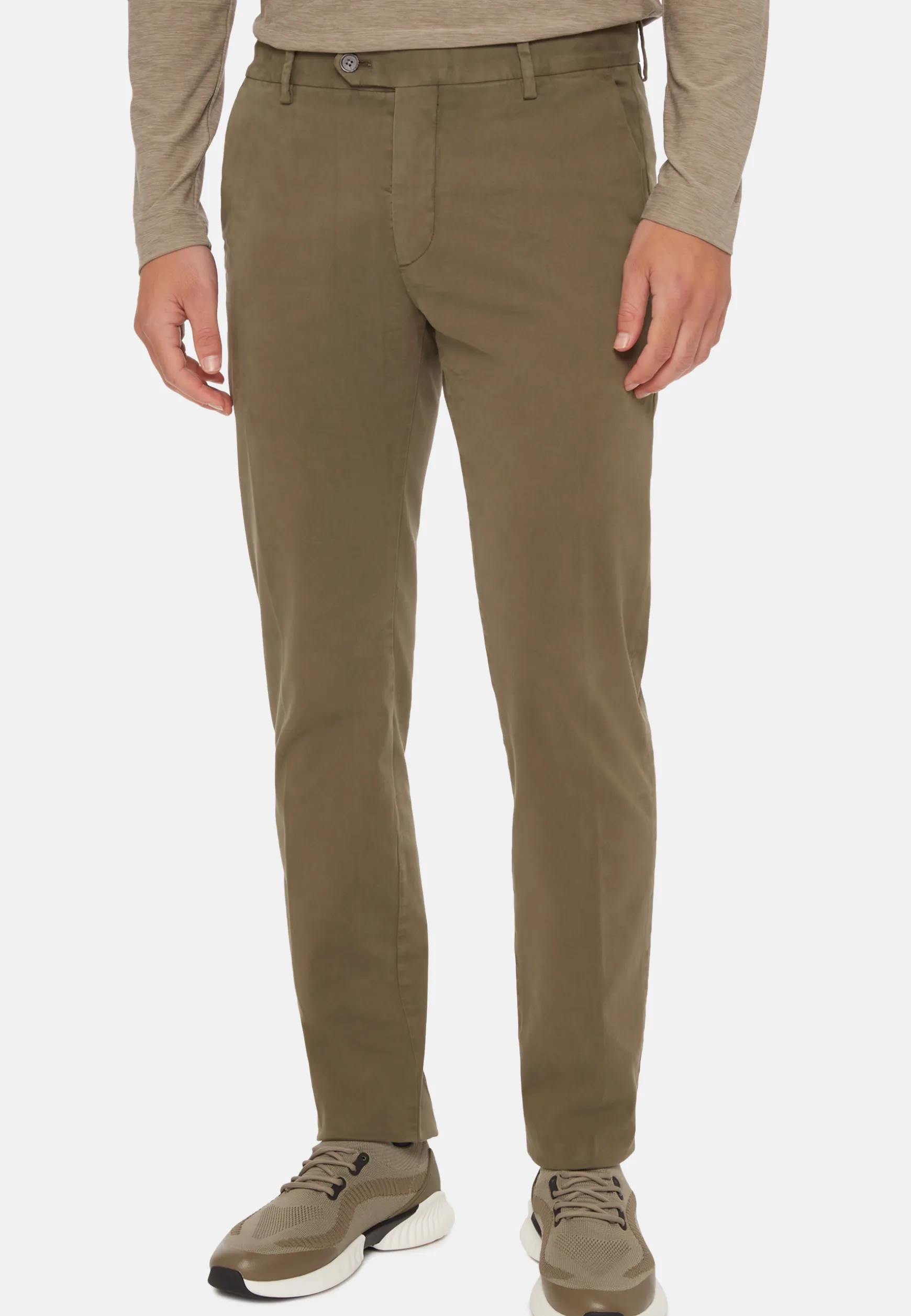 Stretch Cotton Pants|Boggi Milano Clearance