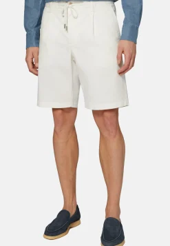 Stretch Cotton Summer Bermuda Shorts|Boggi Milano Cheap