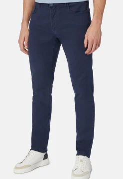 Stretch Cotton/Tencel Jeans|Boggi Milano Outlet