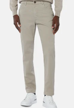 Stretch Cotton/Tencel Jeans|Boggi Milano Cheap