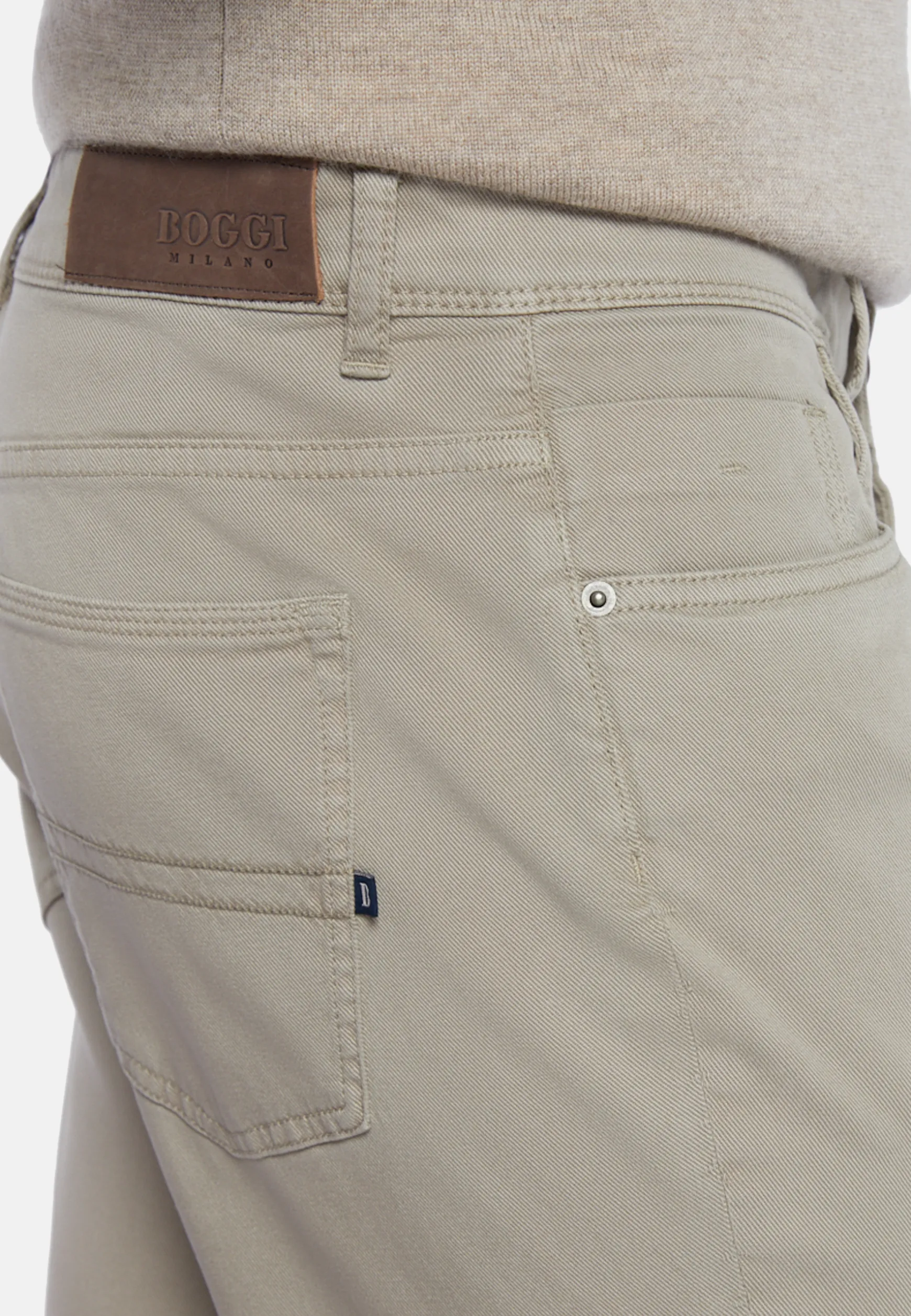 Stretch Cotton/Tencel Jeans|Boggi Milano Cheap