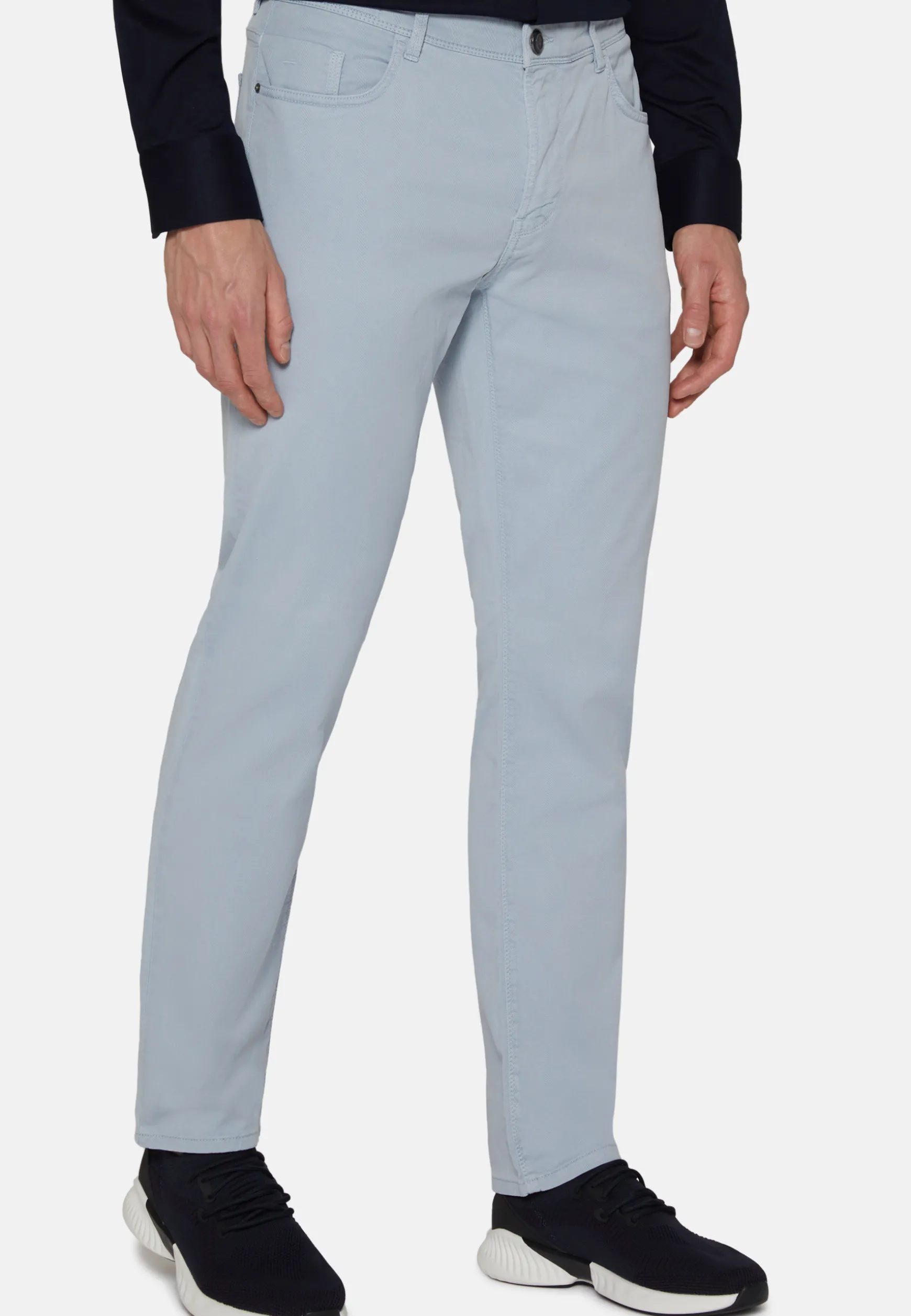 Stretch Cotton/Tencel Jeans|Boggi Milano Flash Sale