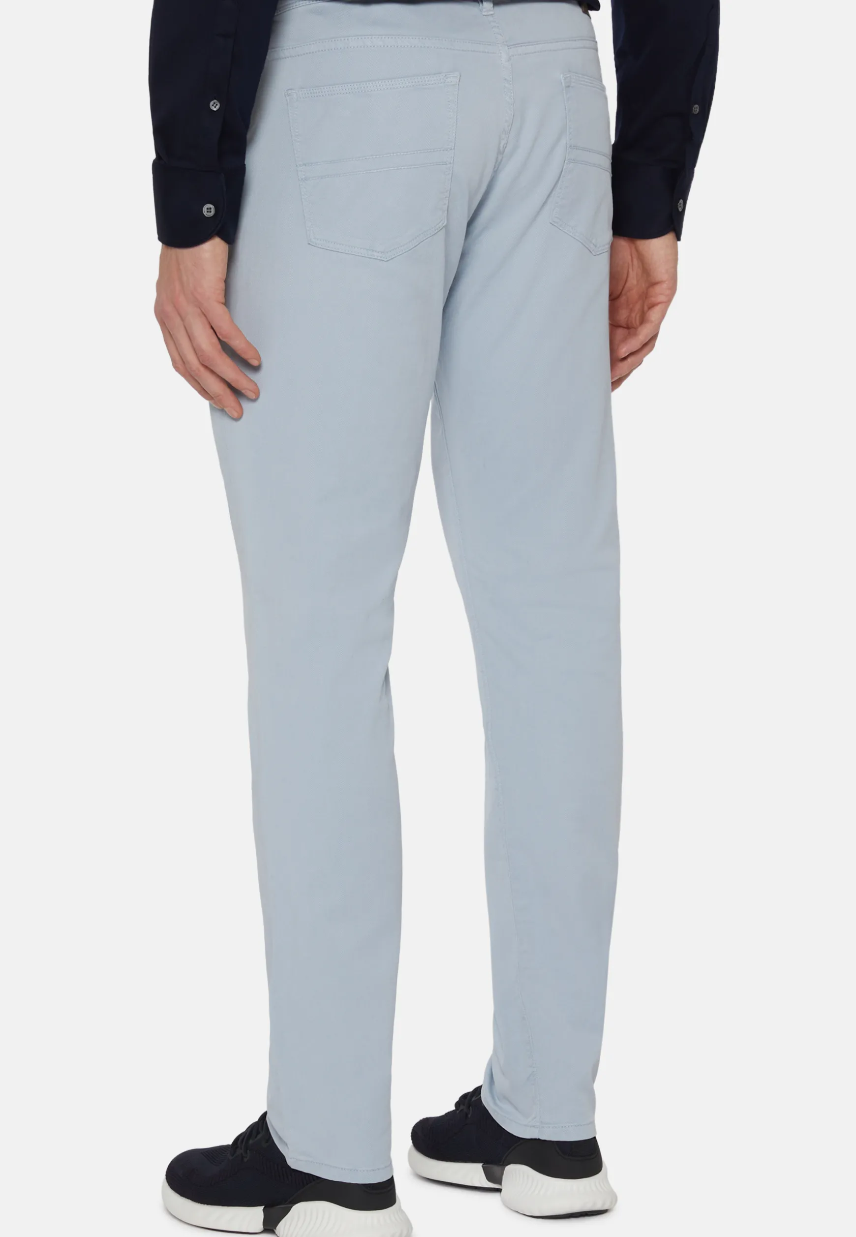 Stretch Cotton/Tencel Jeans|Boggi Milano Flash Sale