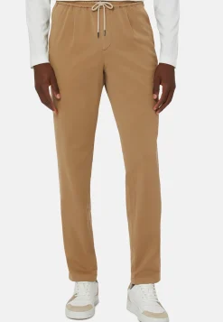 Stretch Cotton/Tencel Pants|Boggi Milano Shop