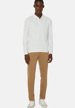 Stretch Cotton/Tencel Pants|Boggi Milano Shop