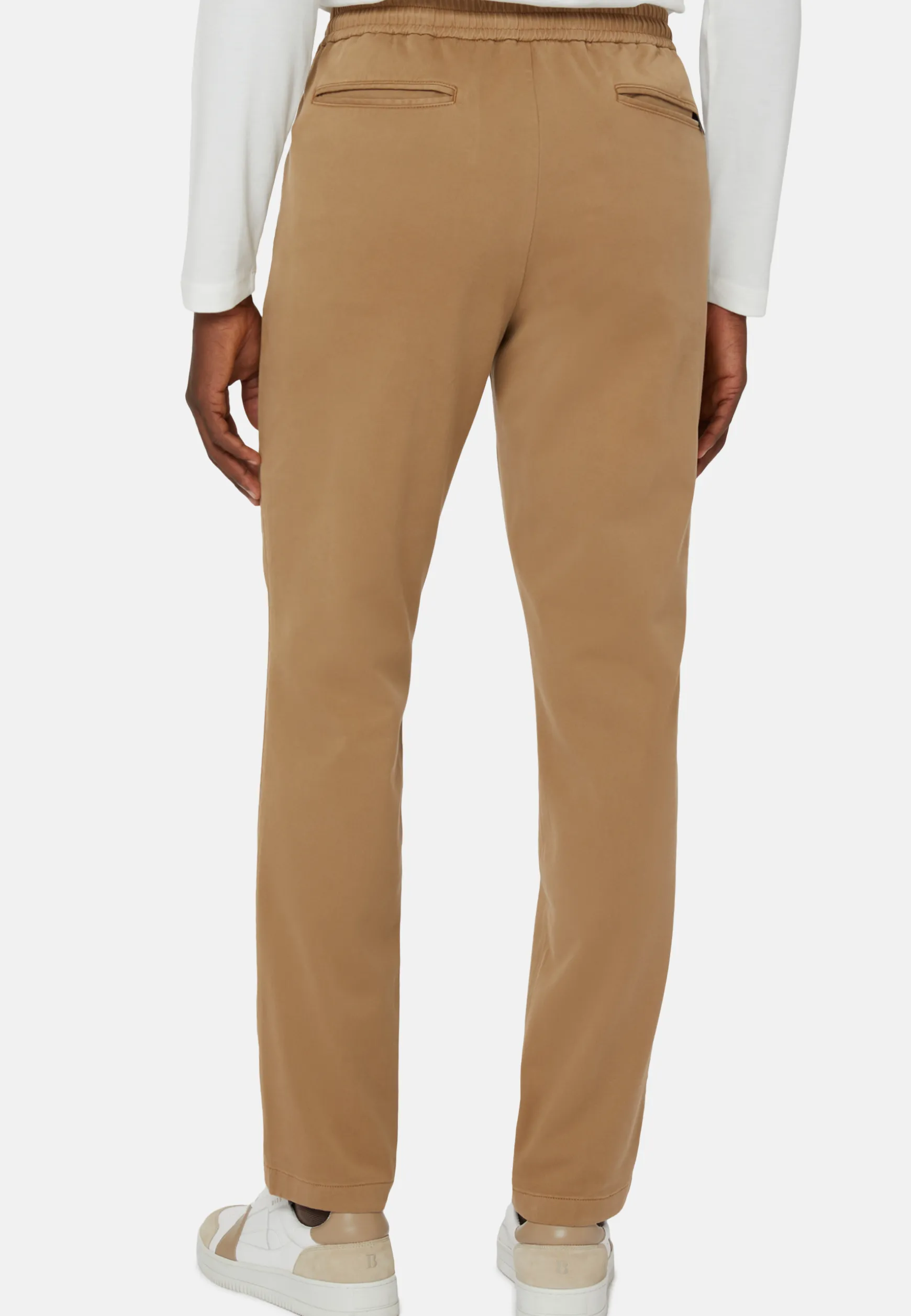 Stretch Cotton/Tencel Pants|Boggi Milano Shop