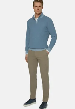 Stretch Cotton/Tencel Pants|Boggi Milano New