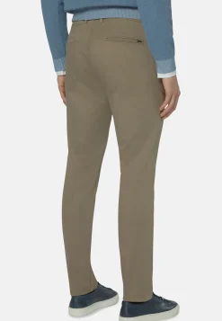 Stretch Cotton/Tencel Pants|Boggi Milano New
