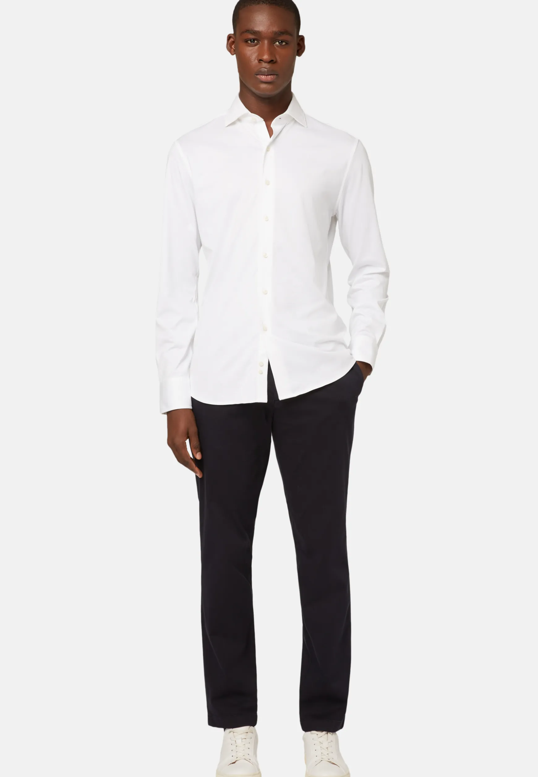 Stretch Cotton/Tencel Pants|Boggi Milano Flash Sale