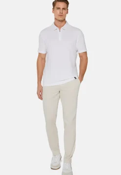 Stretch Cotton/Tencel Pants|Boggi Milano Outlet