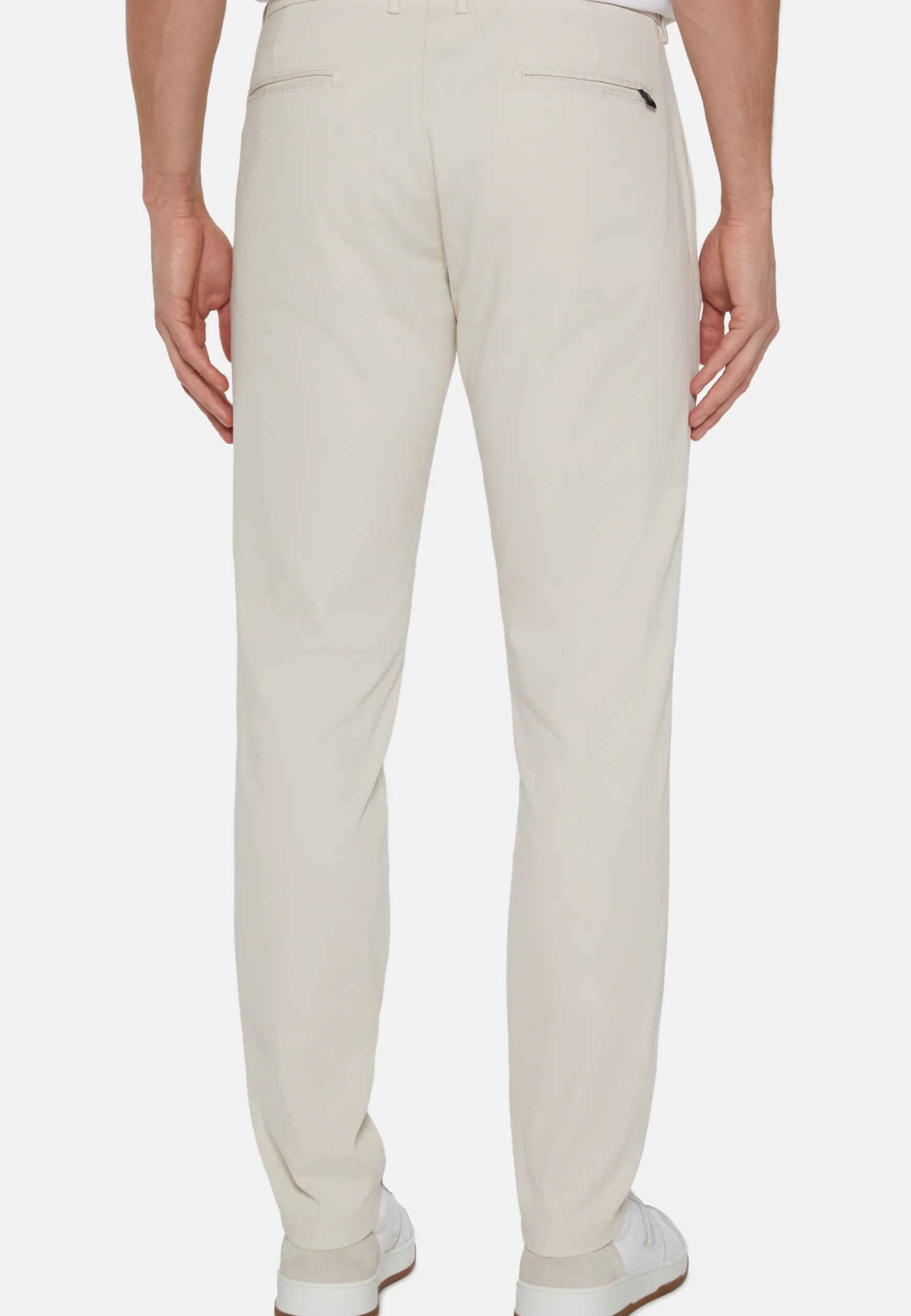 Stretch Cotton/Tencel Pants|Boggi Milano Outlet