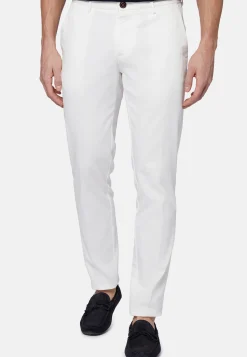 Stretch Cotton/Tencel Pants|Boggi Milano New