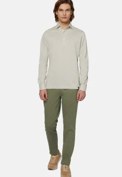 Stretch Cotton/Tencel Pants|Boggi Milano Hot