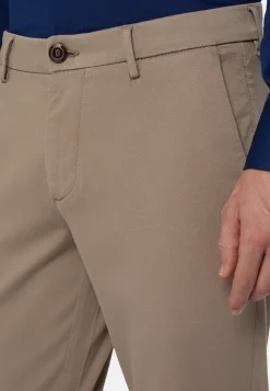 Stretch Cotton/Tencel Trousers|Boggi Milano Discount