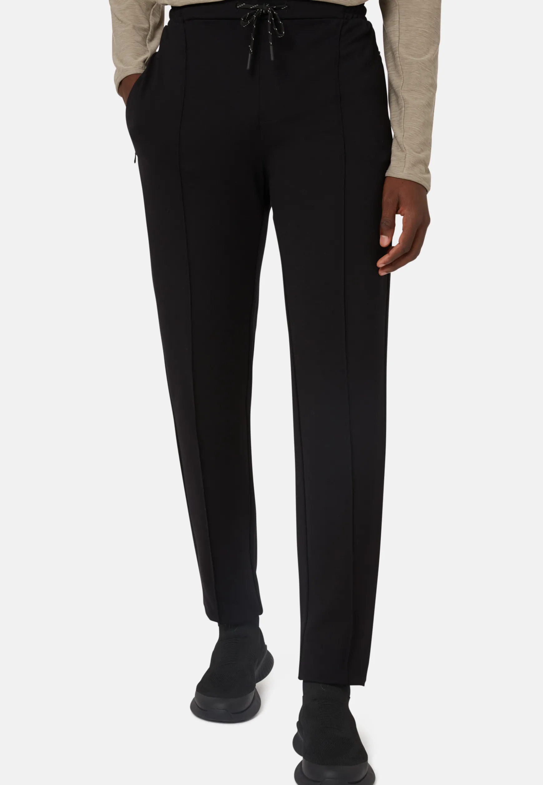 Stretch Interlock Technical Fabric Pants|Boggi Milano Fashion