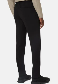 Stretch Interlock Technical Fabric Pants|Boggi Milano Fashion