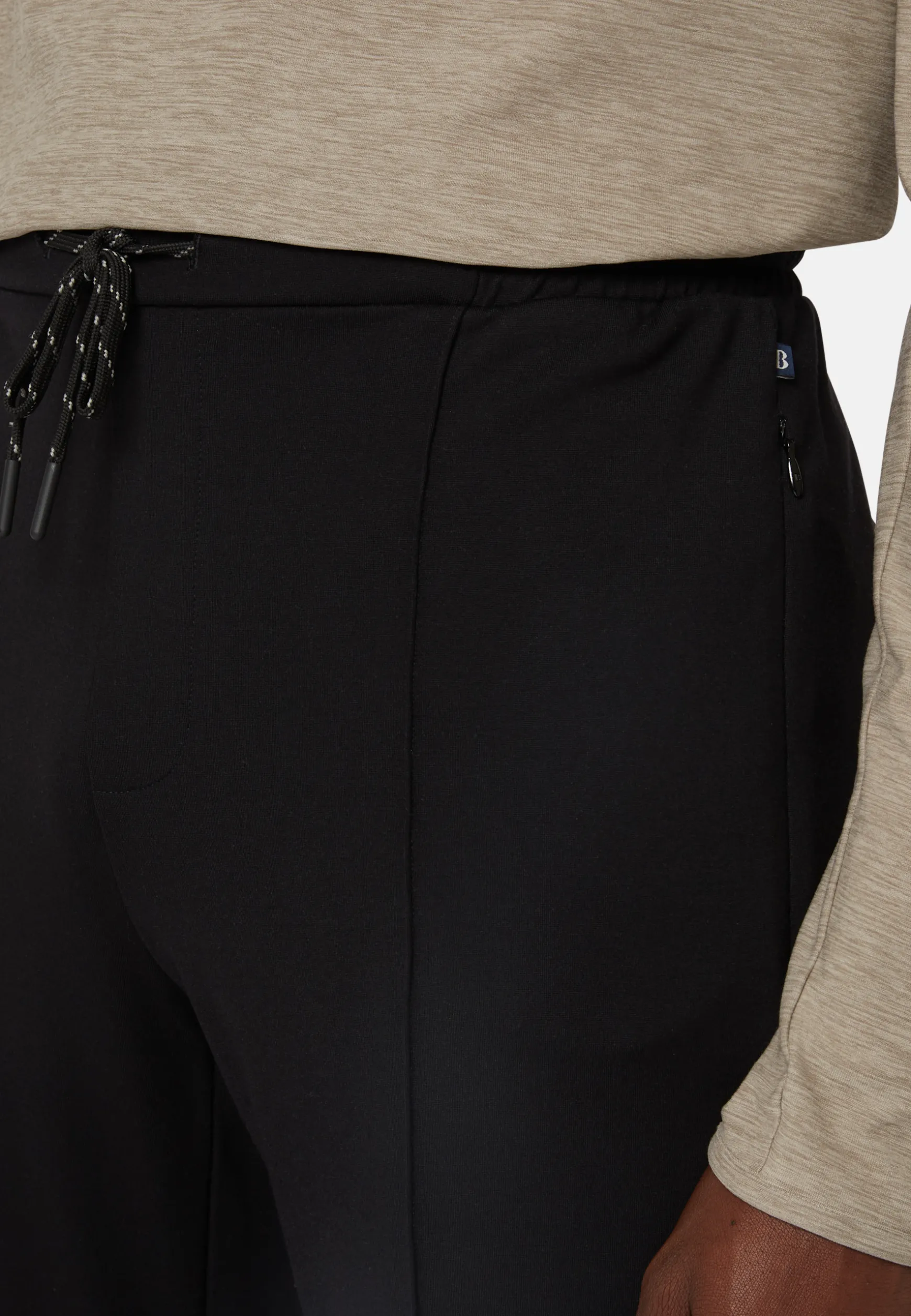Stretch Interlock Technical Fabric Pants|Boggi Milano Fashion