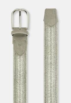 Stretch Linen Blend Woven Belt|Boggi Milano Hot