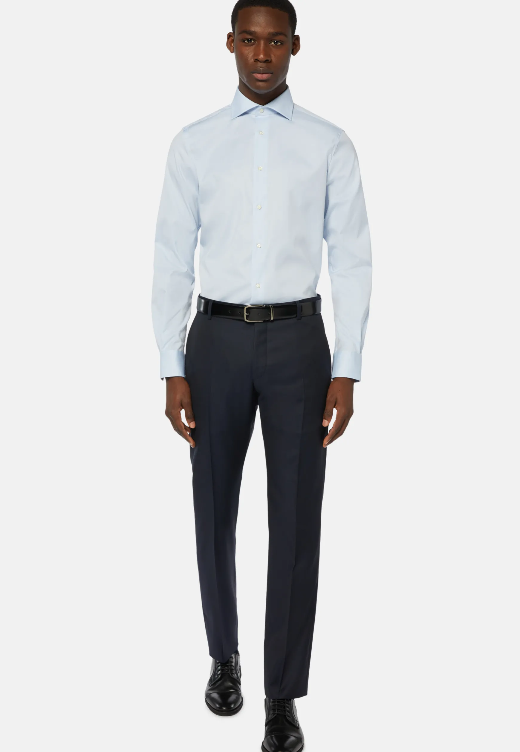 Stretch P.Point Napoli Collar Shirt Regular Fit|Boggi Milano Outlet