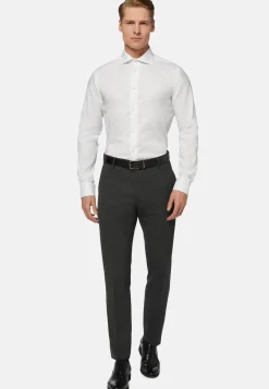 Stretch p.point windsor collar shirt long fit|Boggi Milano Best Sale