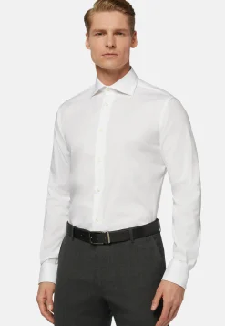 Stretch p.point windsor collar shirt long fit|Boggi Milano Best Sale