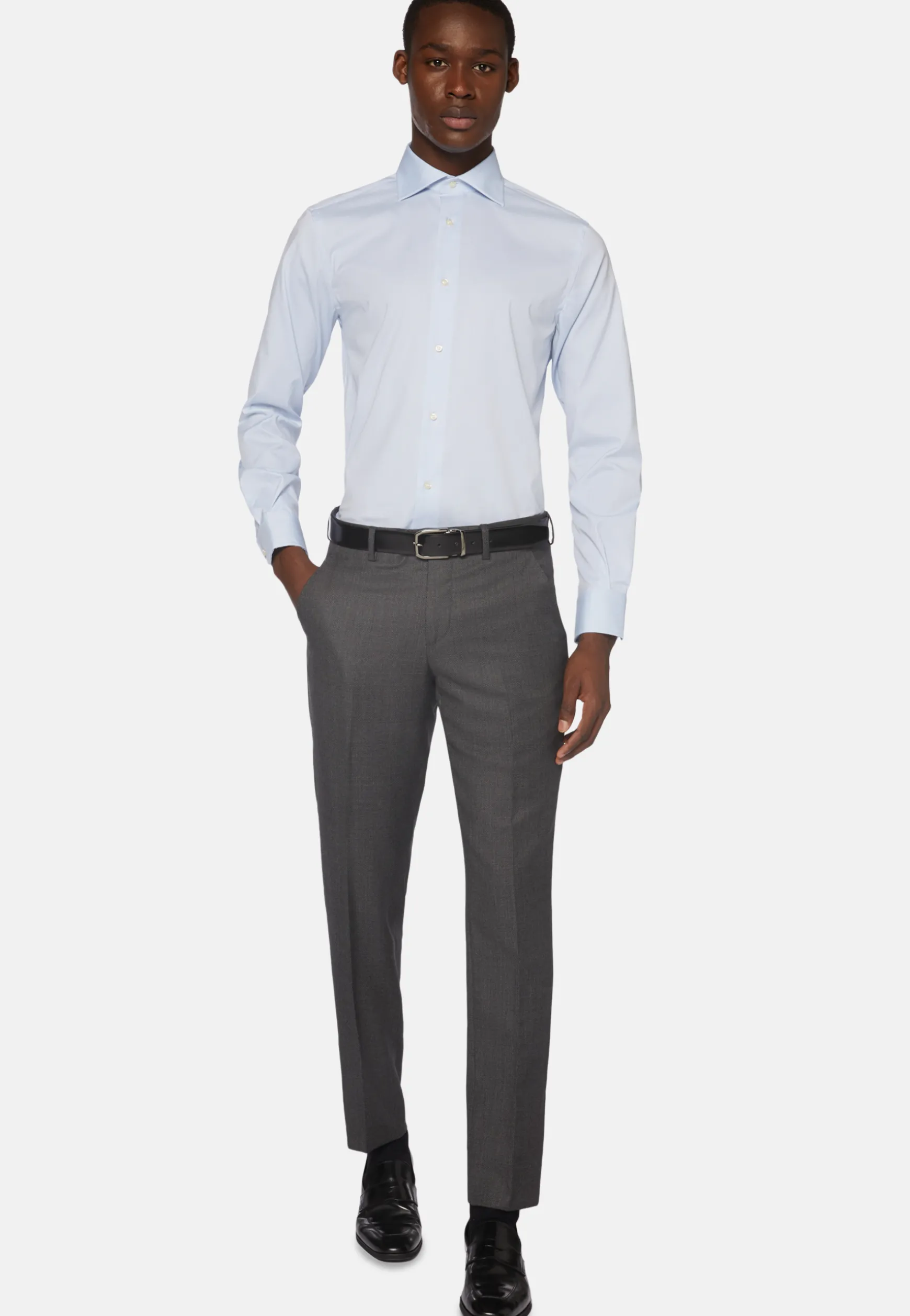 Stretch P.Point Windsor Collar Shirt Regular Fit|Boggi Milano Flash Sale