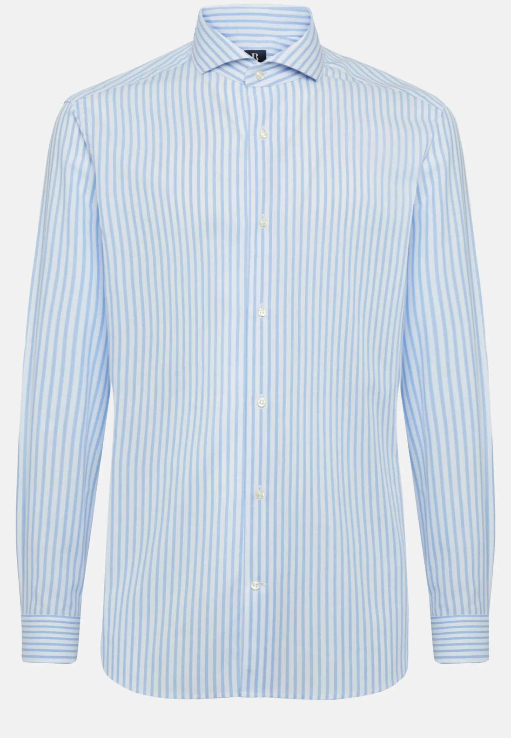 Stripe Popeline Napoli Collar Shirt Slim Fit|Boggi Milano Best
