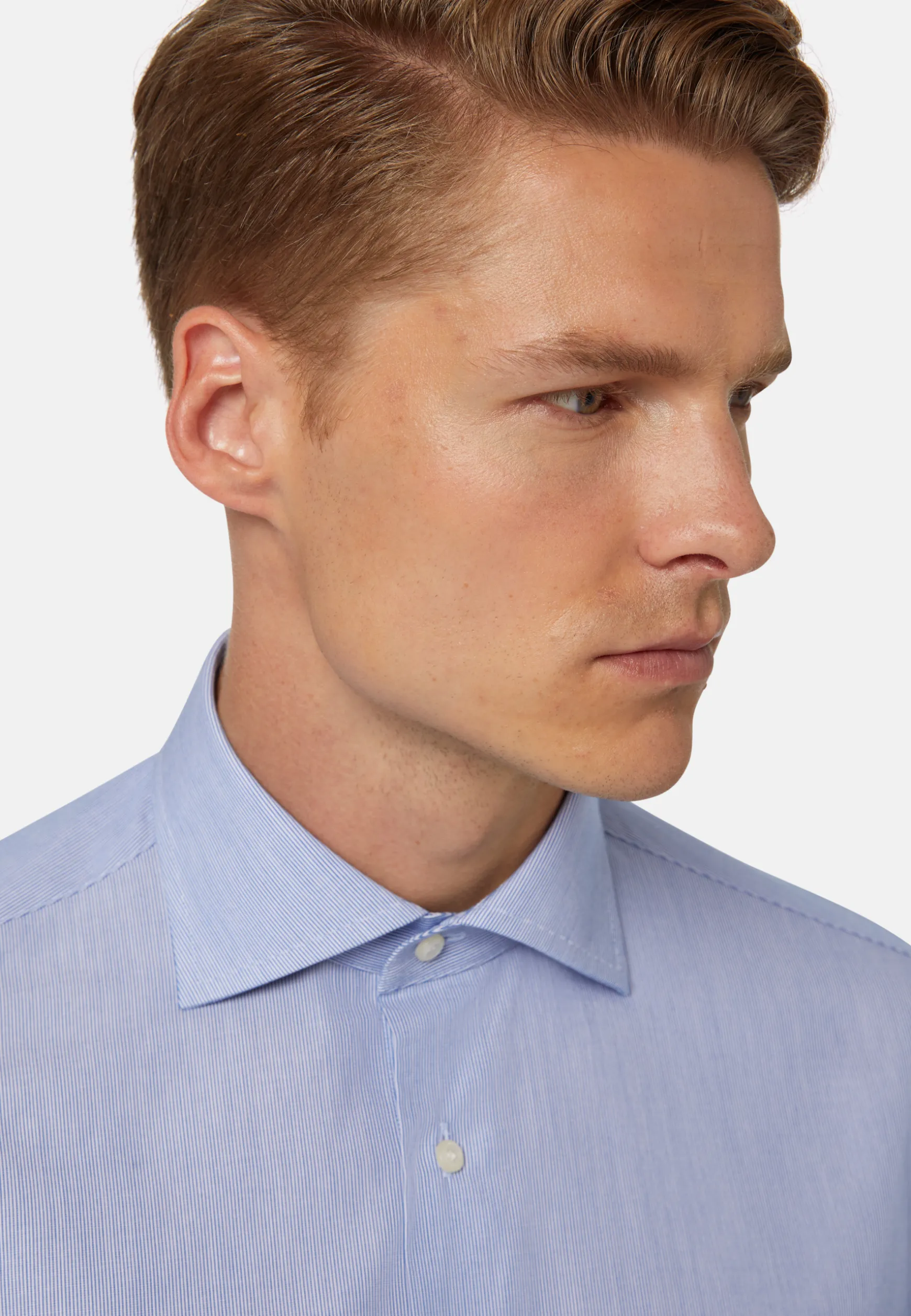 Stripe Windsor Collar Shirt Slim Fit|Boggi Milano Flash Sale