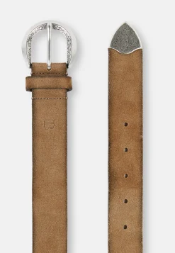Suede Belt With Metal Tip|Boggi Milano Store