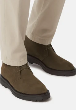 Suede Leather Ankle Boots|Boggi Milano Hot