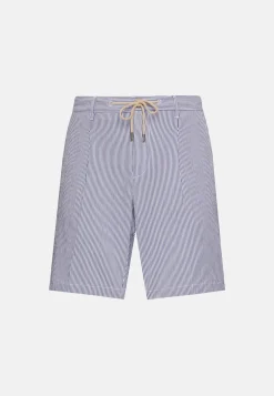 Summer Bermuda Shorts in Stretch Seersucker|Boggi Milano Online