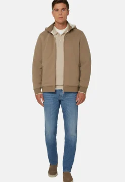 Tencel Cotton Hooded Sweatshirt|Boggi Milano Outlet