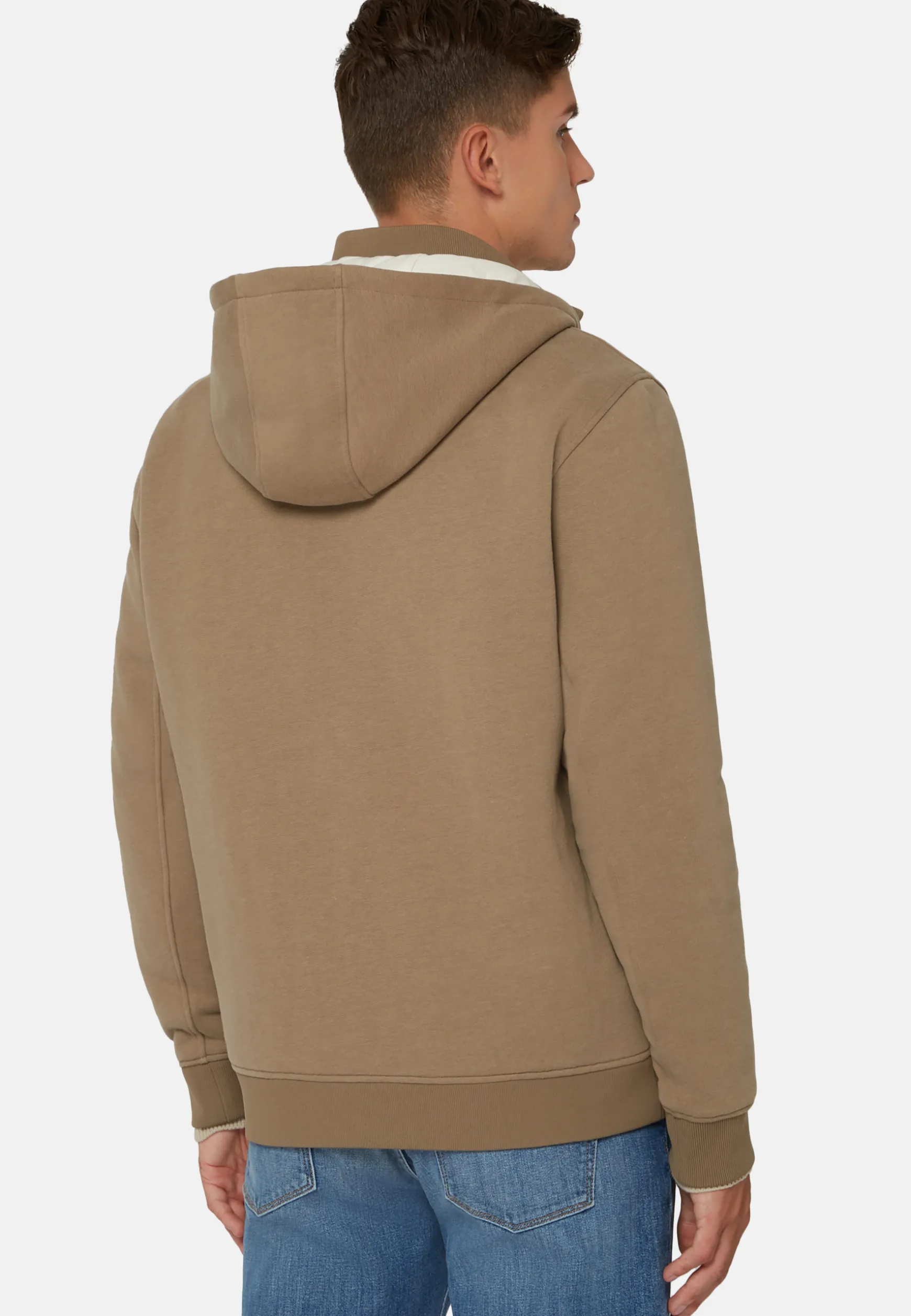Tencel Cotton Hooded Sweatshirt|Boggi Milano Outlet