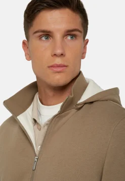 Tencel Cotton Hooded Sweatshirt|Boggi Milano Outlet