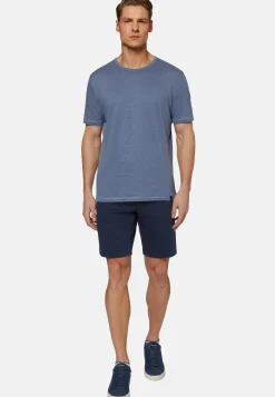 T-Shirt in Stretch Linen Jersey|Boggi Milano Cheap