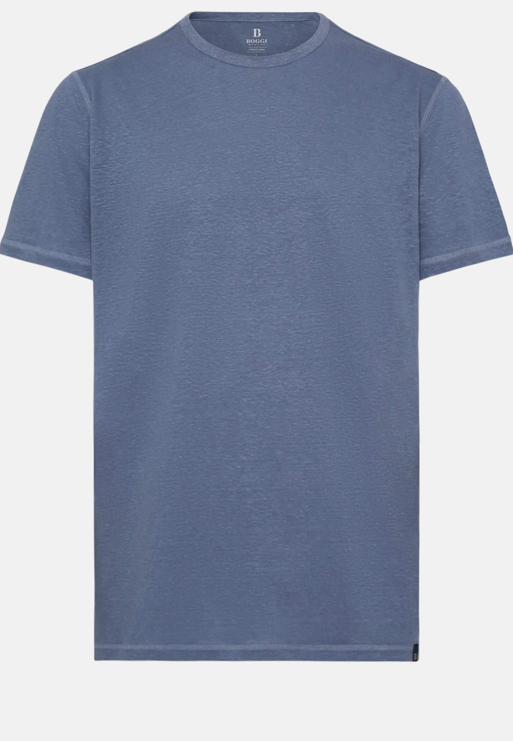 T-Shirt in Stretch Linen Jersey|Boggi Milano Cheap