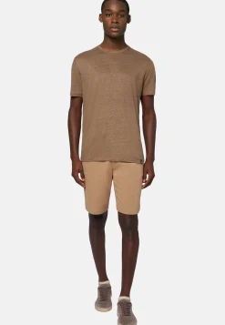 T-Shirt in Stretch Linen Jersey|Boggi Milano Best Sale