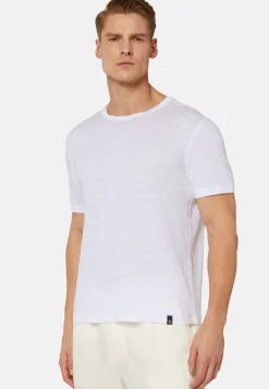T-Shirt in Stretch Linen Jersey|Boggi Milano Clearance