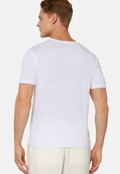 T-Shirt in Stretch Linen Jersey|Boggi Milano Clearance